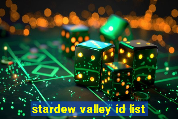 stardew valley id list